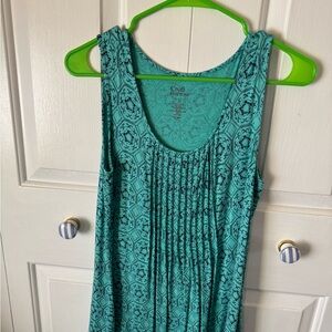 Croft & Barrow Sleeveless Stretchy Pleated Top Size S